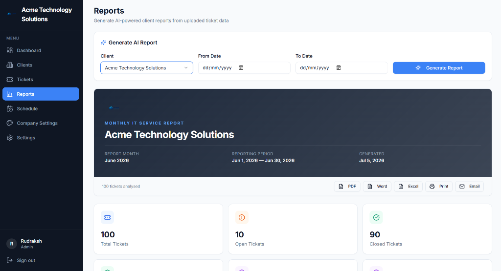 Reports — ITFlow
