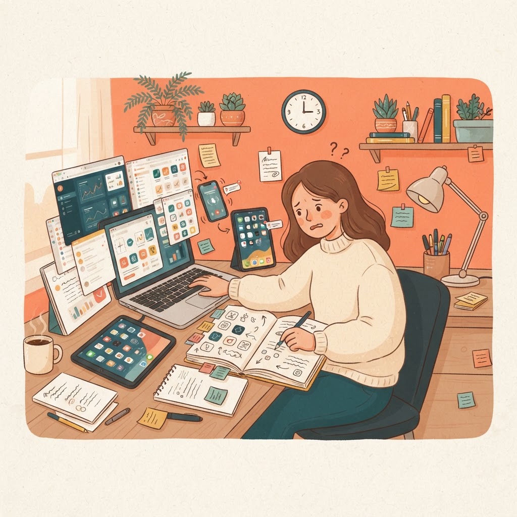 Why does switching between too many productivity apps make me less productive?
