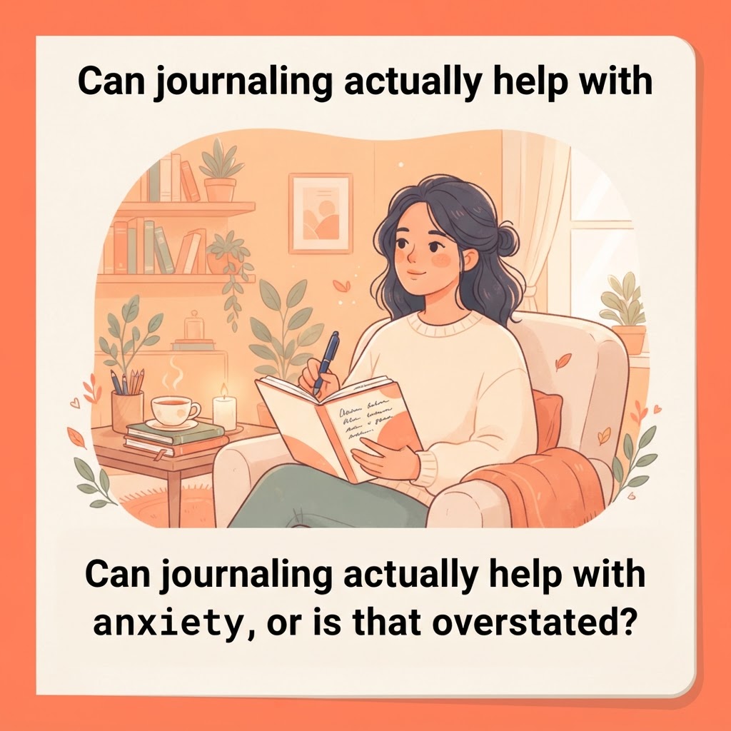 Can journaling actually help with anxiety, or is that overstated?