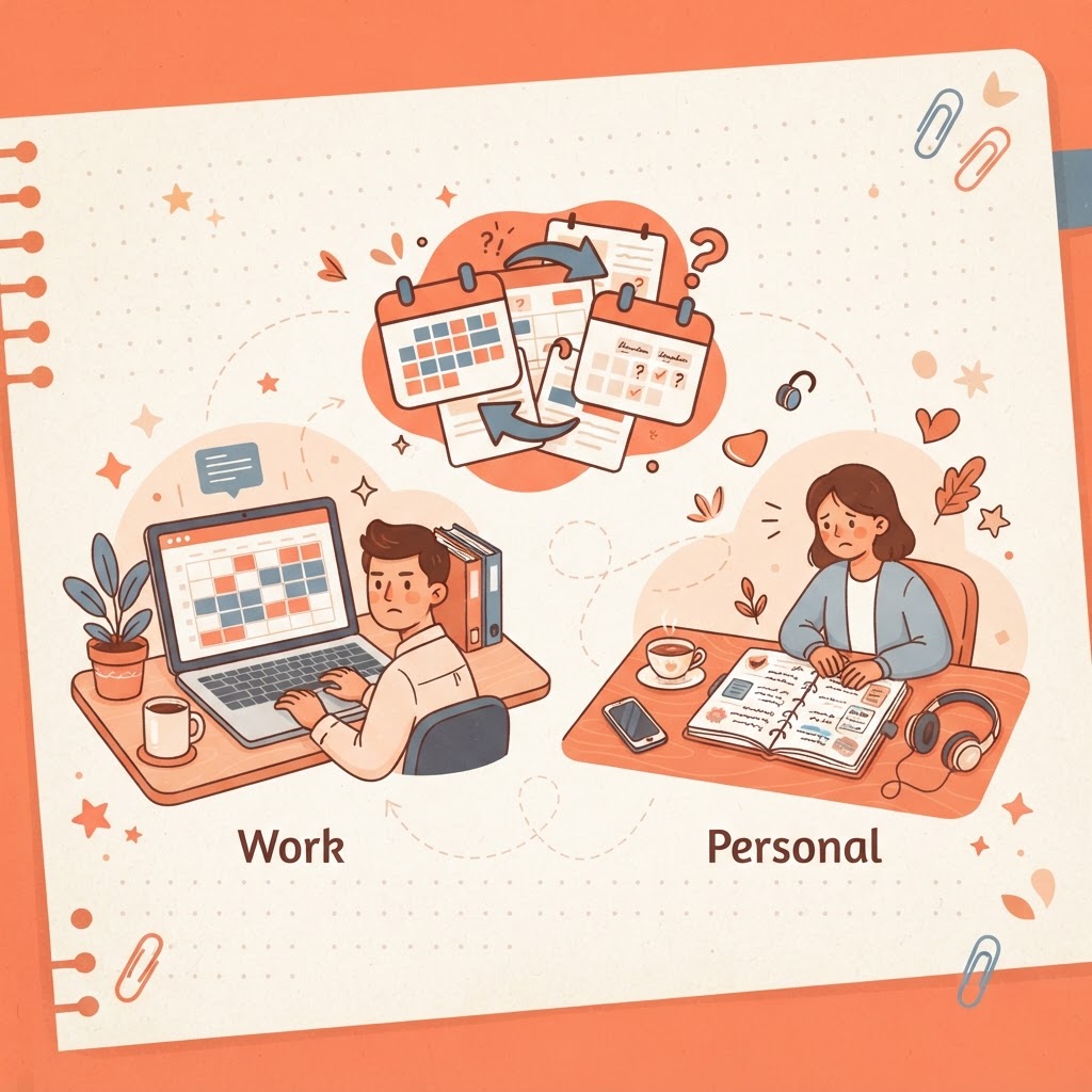 How do I stop double-booking myself across work and personal calendars?