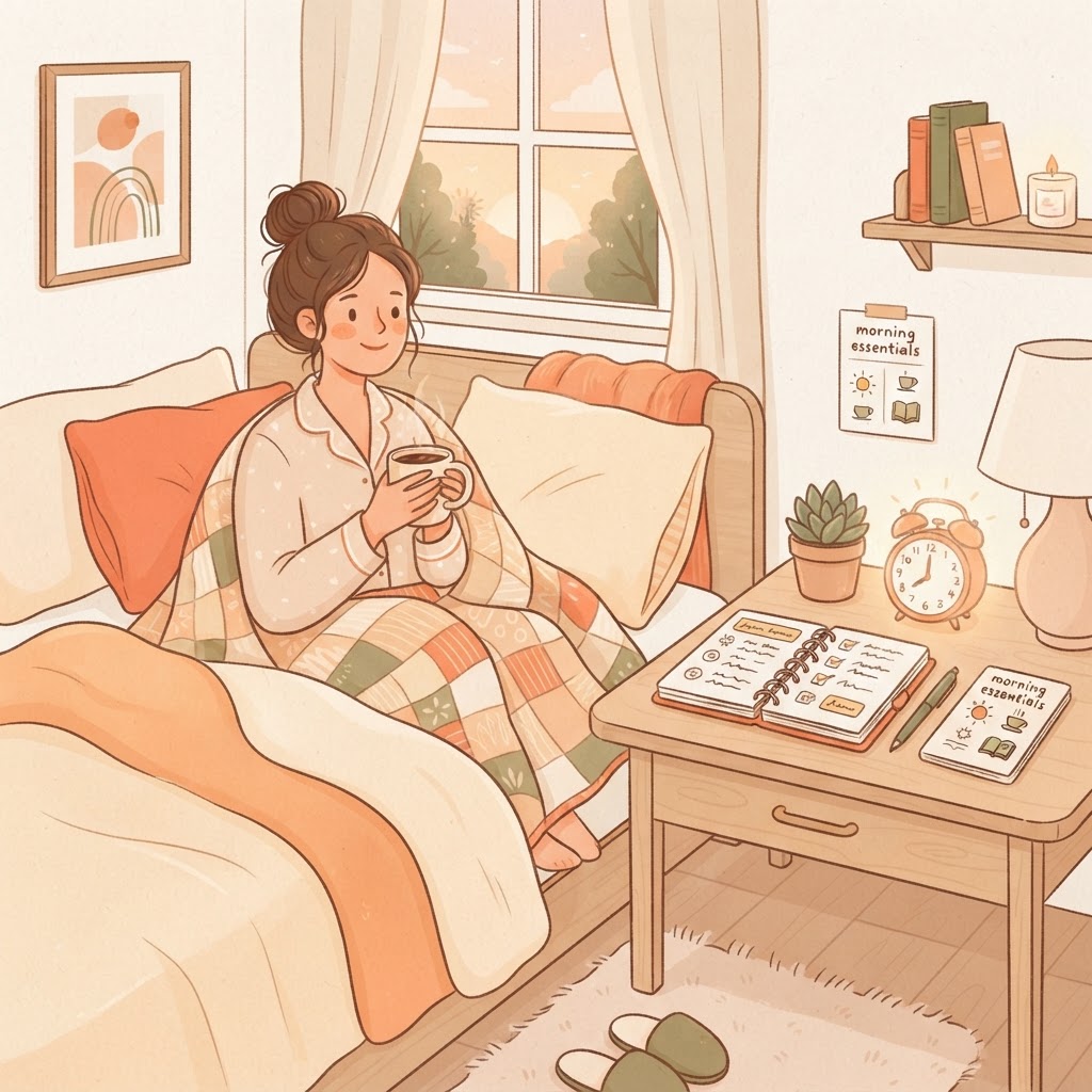 What's a realistic morning routine for someone who is not a morning person?