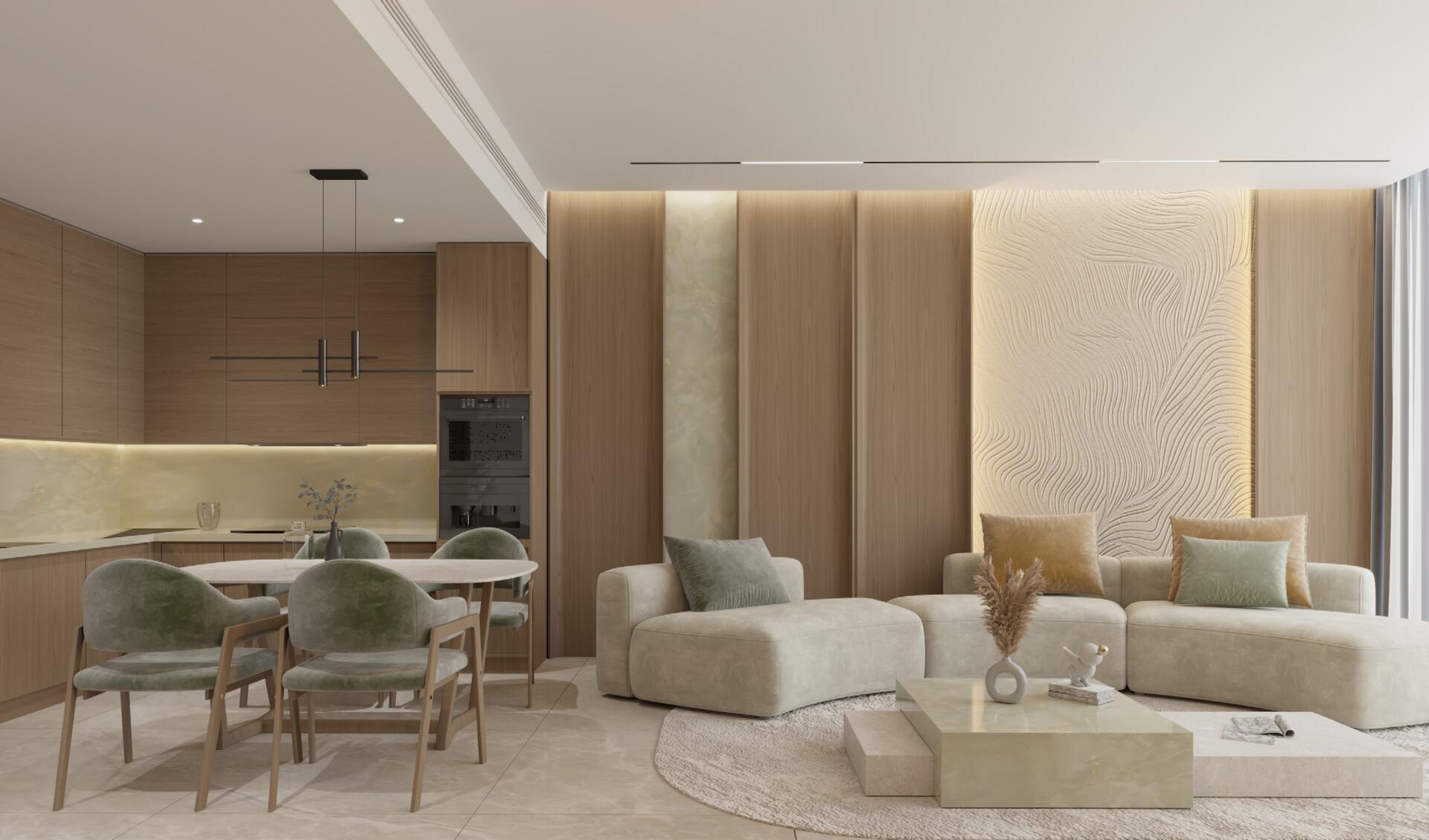 Living & Dining at Portside by Samana