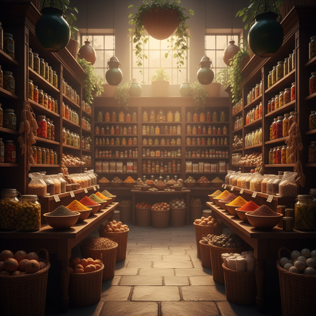 ZIMA market interior