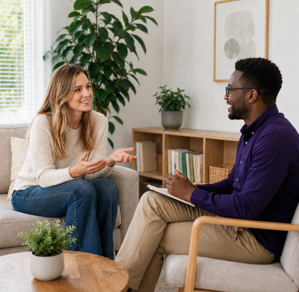 Compassionate therapy session at Agape Treatment Center