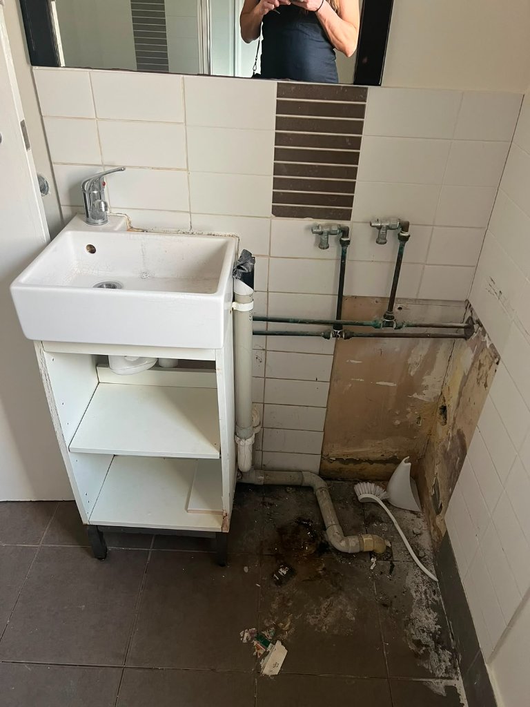 Laundry Renovation — before Checkmate Plumbing Perth began work