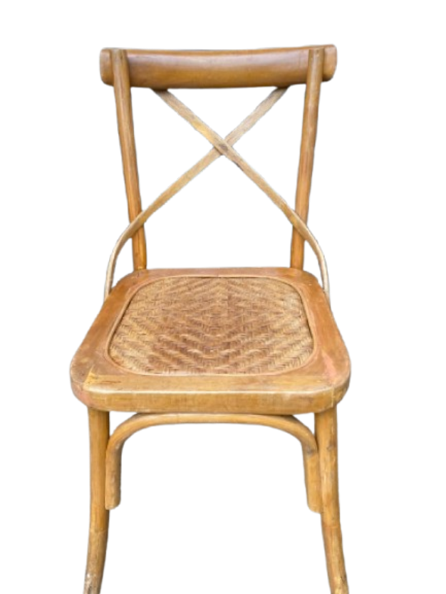 Natural Oak Cross-Back Chair