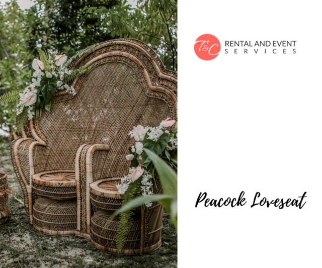 Peacock Love Seat