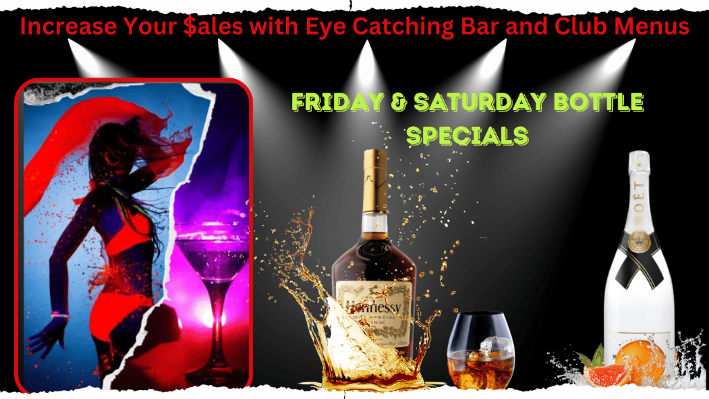 Bar & Club Menus