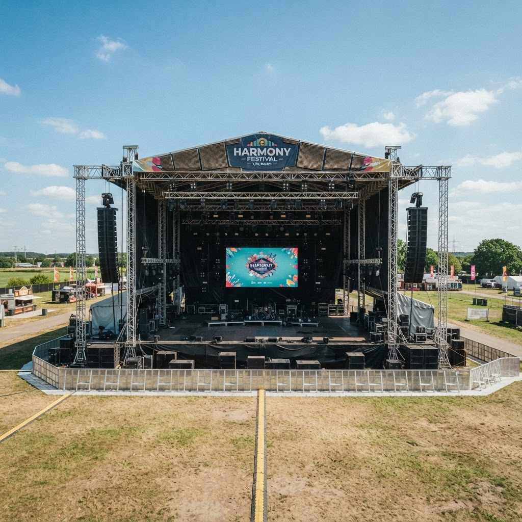 Atlanta Stage outdoor event stage setup
