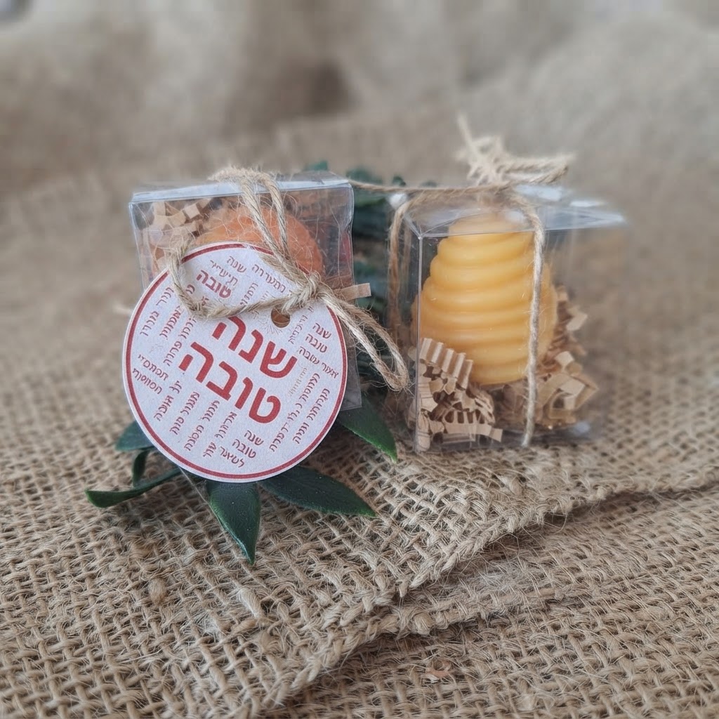 נר בצורת כוורת דבורים
