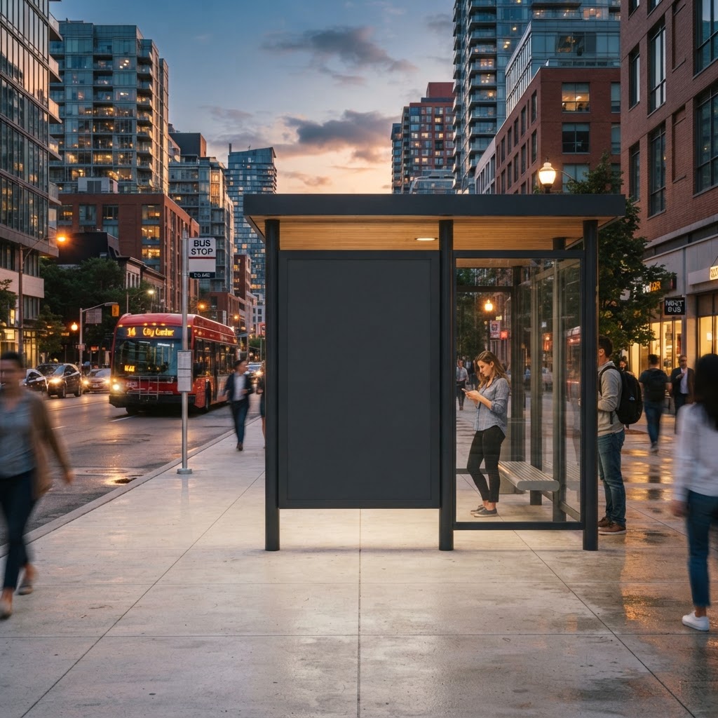Street & bus stop