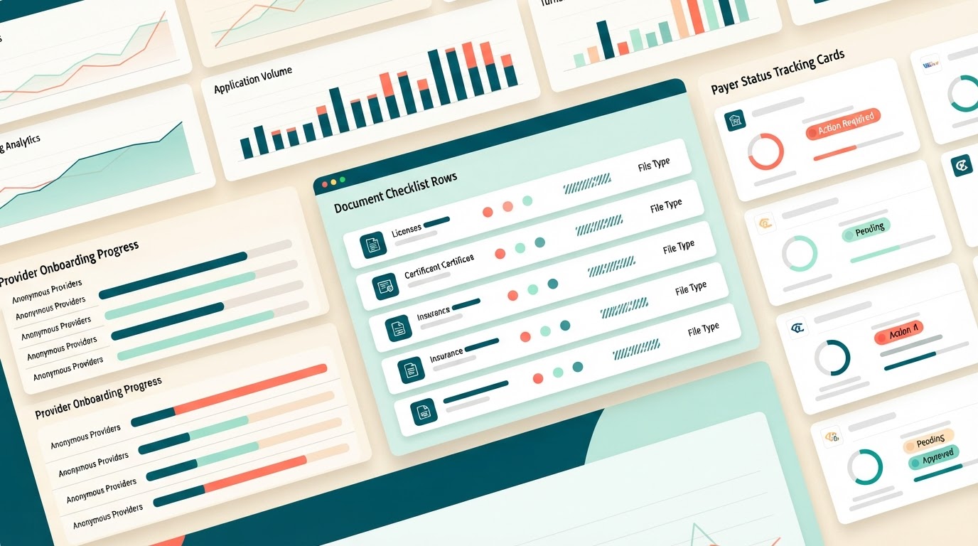 CredTrack credentialing dashboard
