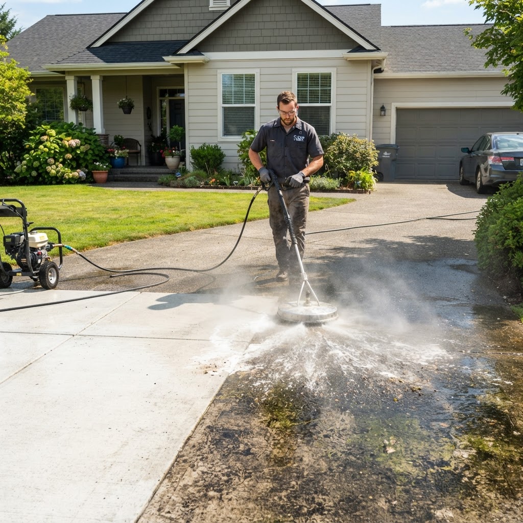 Pressure Washing Your Driveway: DIY or Hire a Pro?