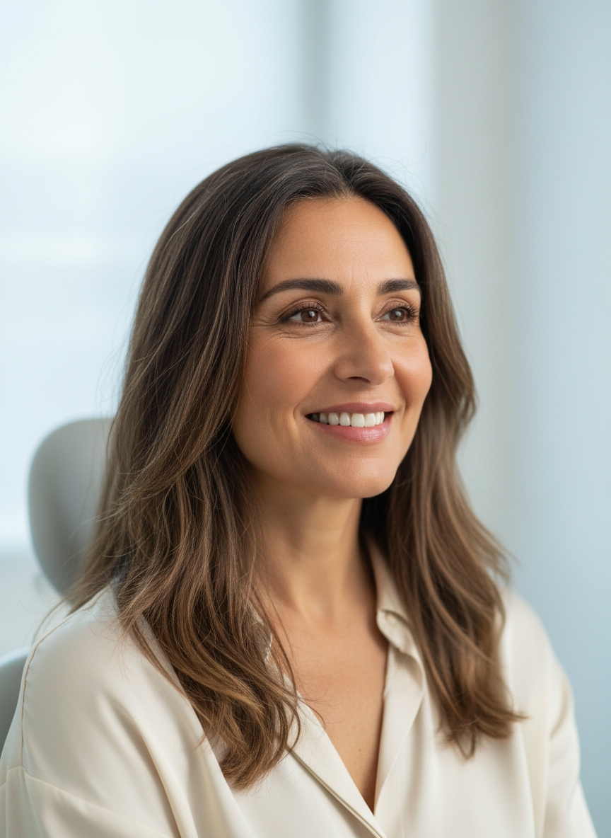 Paciente sonriendo con confianza tras su visita a Clínica Dental Estidental en Las Palmas de Gran Canaria