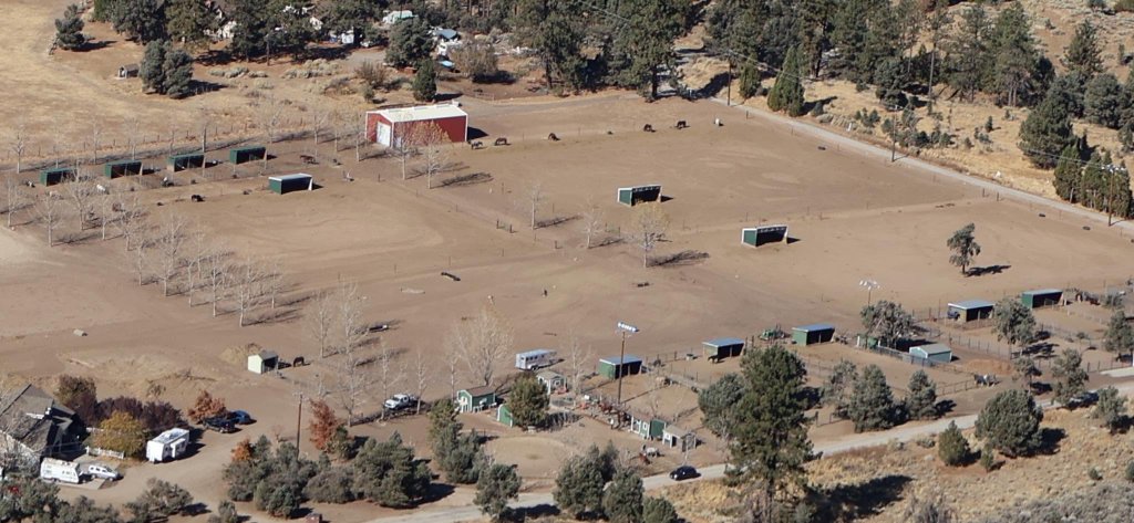 Bonfield Farms horse boarding facility in Cuddy Valley