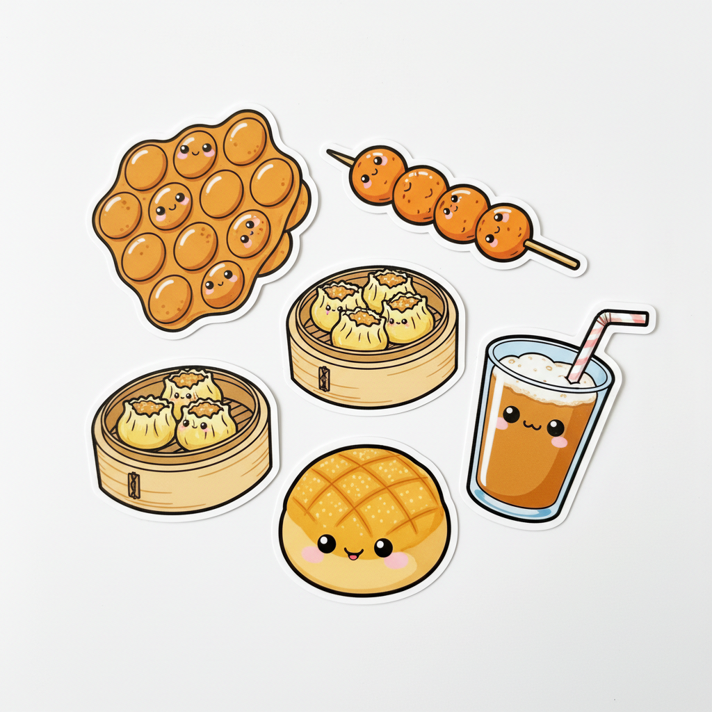 [dummy]Cantonese Street Food Sticker Pack