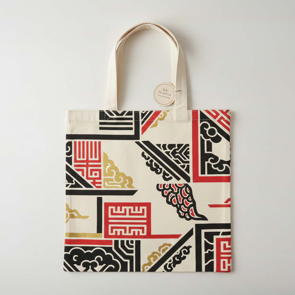 [dummy]Temple Geometry Tote Bag