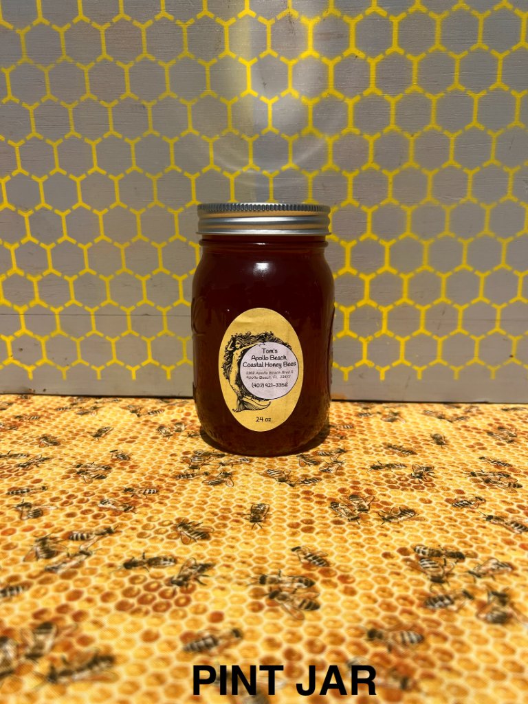 Pint Mason Jar β Coastal Wildflower honey