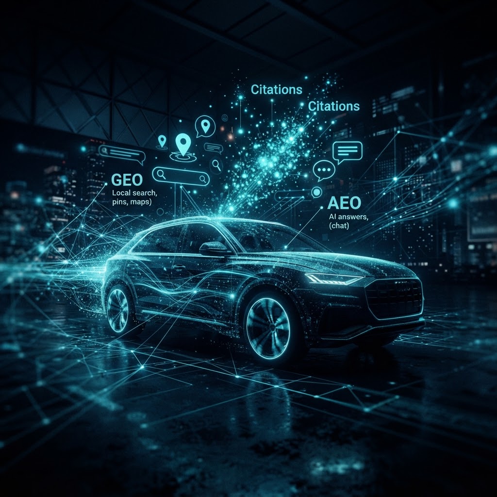 GEO and AEO for Auto Dealers: How to Win Citations in AI Overviews and Chat Search