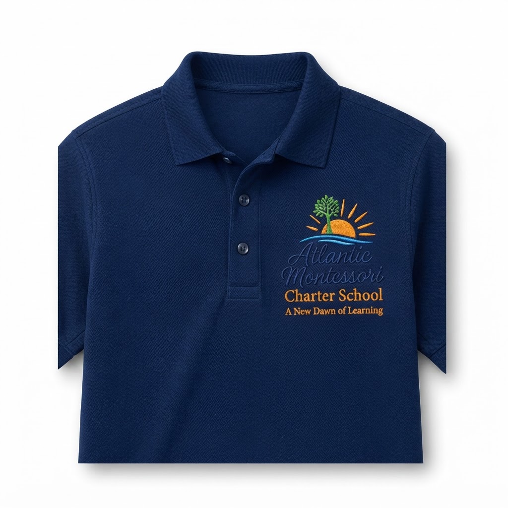K–5 Navy Embroidered Polo