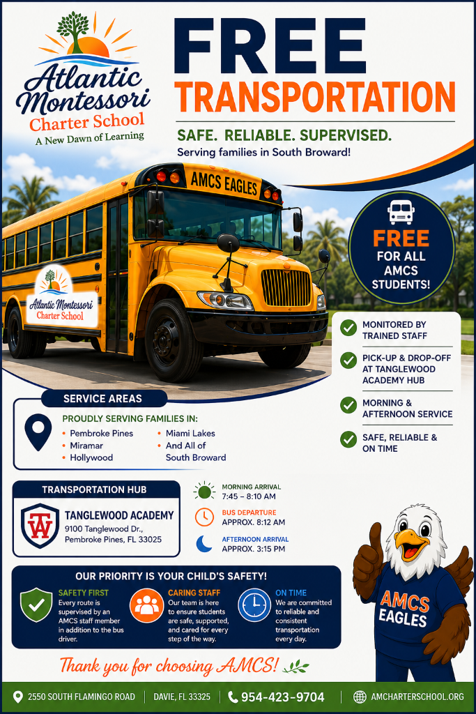 AMCS Free Transportation flyer