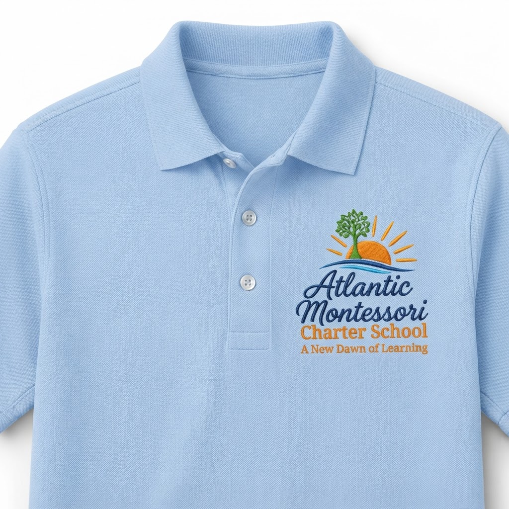 VPK Light Blue Embroidered Polo