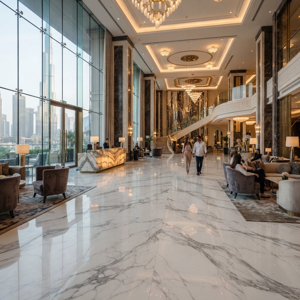 Marble Finish Bene SPC Flooring — Floor Woods Dubai