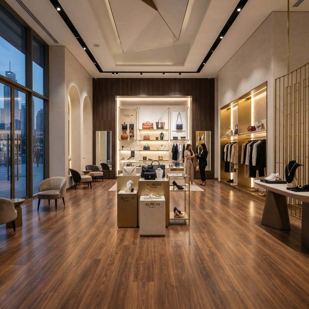 LVT flooring for Retail Store Dubai — Floor Woods