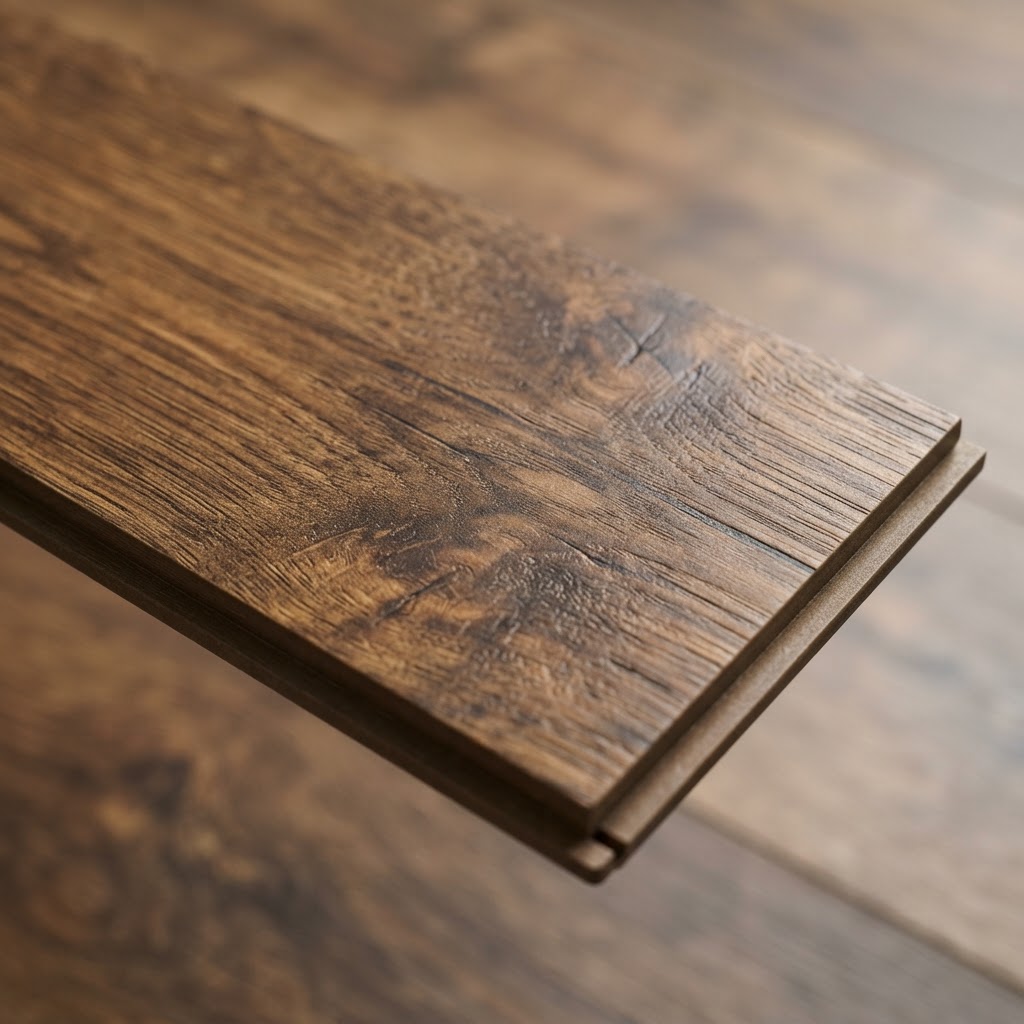 Premium Richmond SPC flooring plank showing detailed wood-grain texture — Floor Woods Dubai