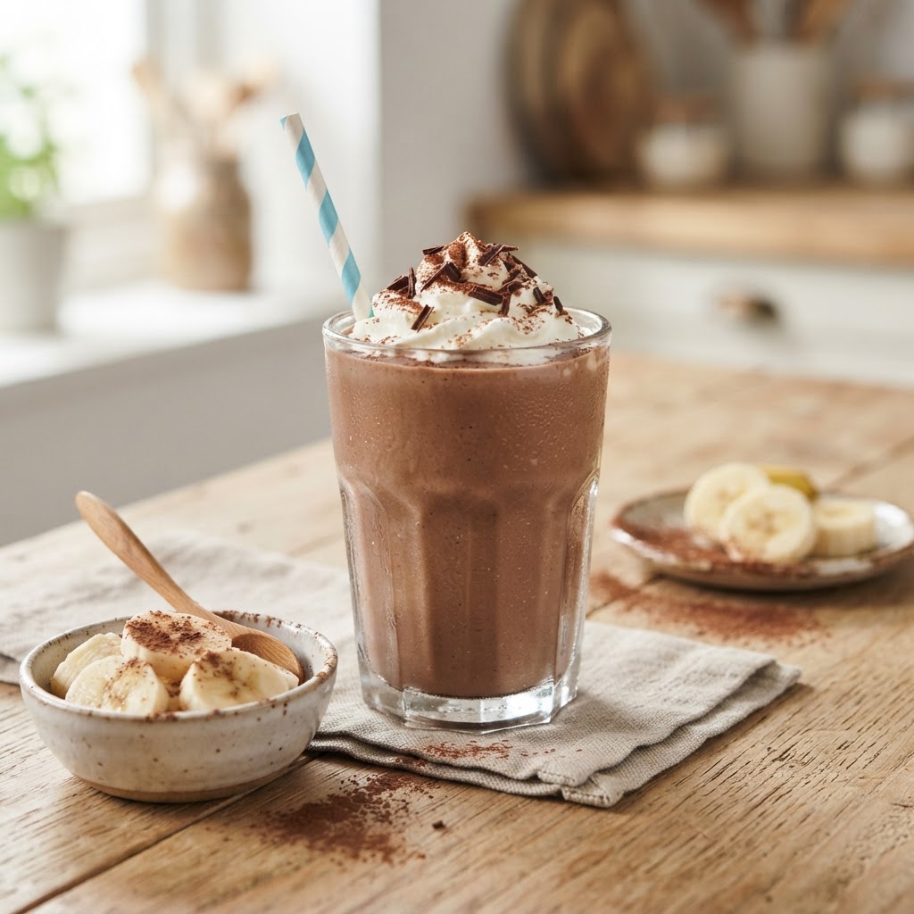 Batido de chocolate real