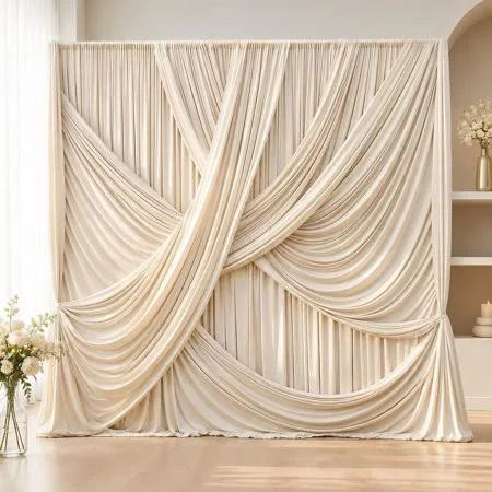 Cream Drape Backdrop