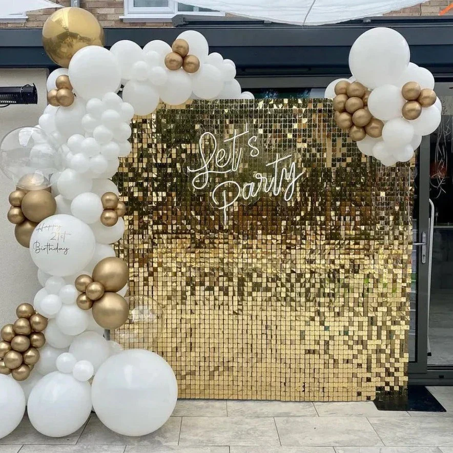 Gold Shimmer Wall