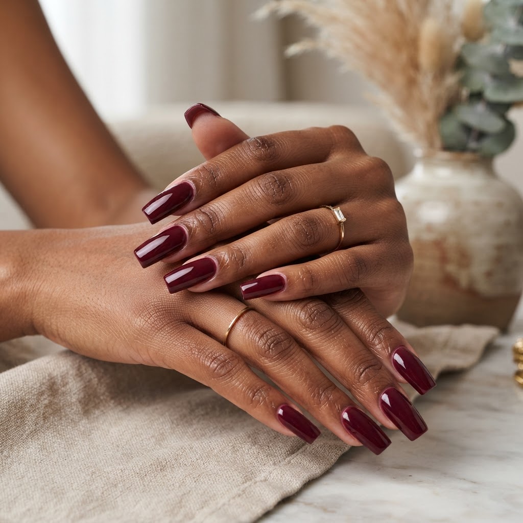 Deep Burgundy Gel Polish