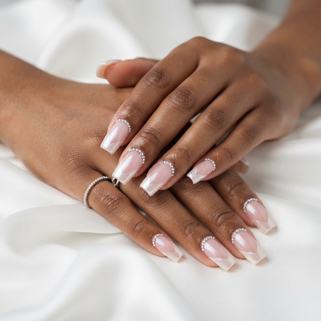 Jelly pink with pearl chrome chevron