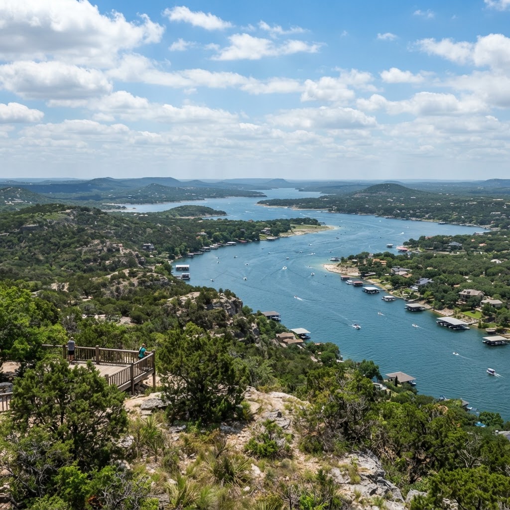 Jonestown lake panorama