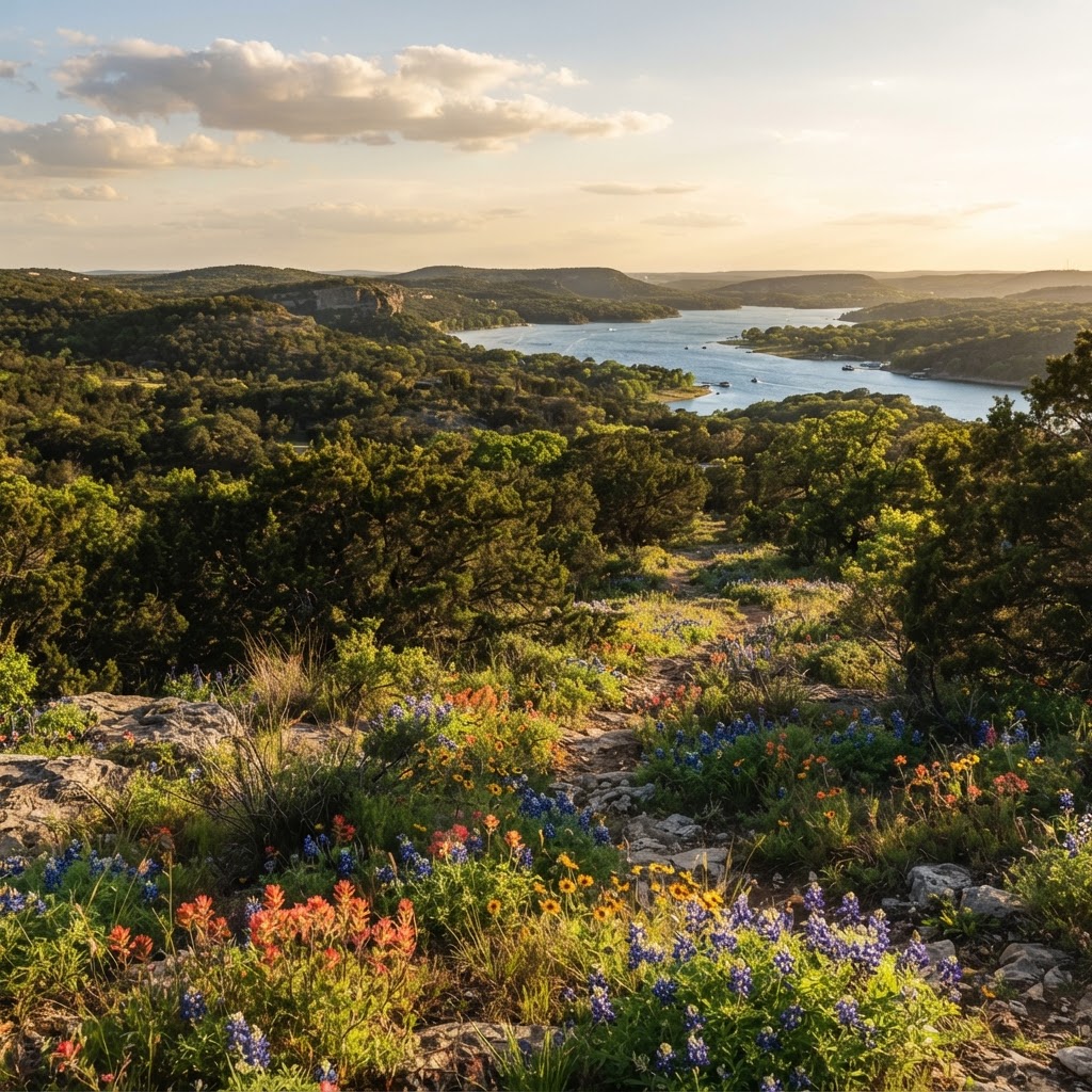 Hill country nature near Jonestown