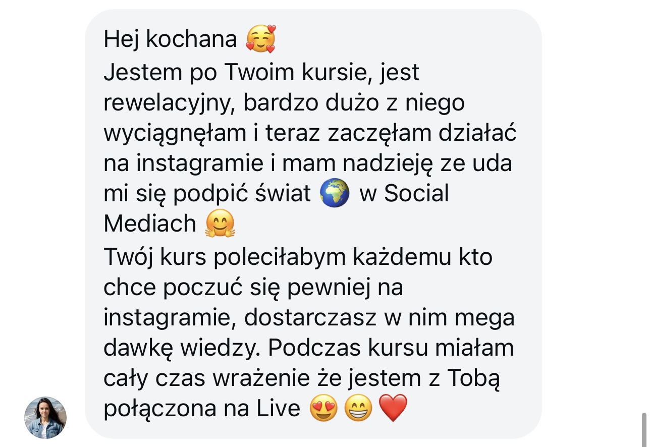 Opinia kursantki 2