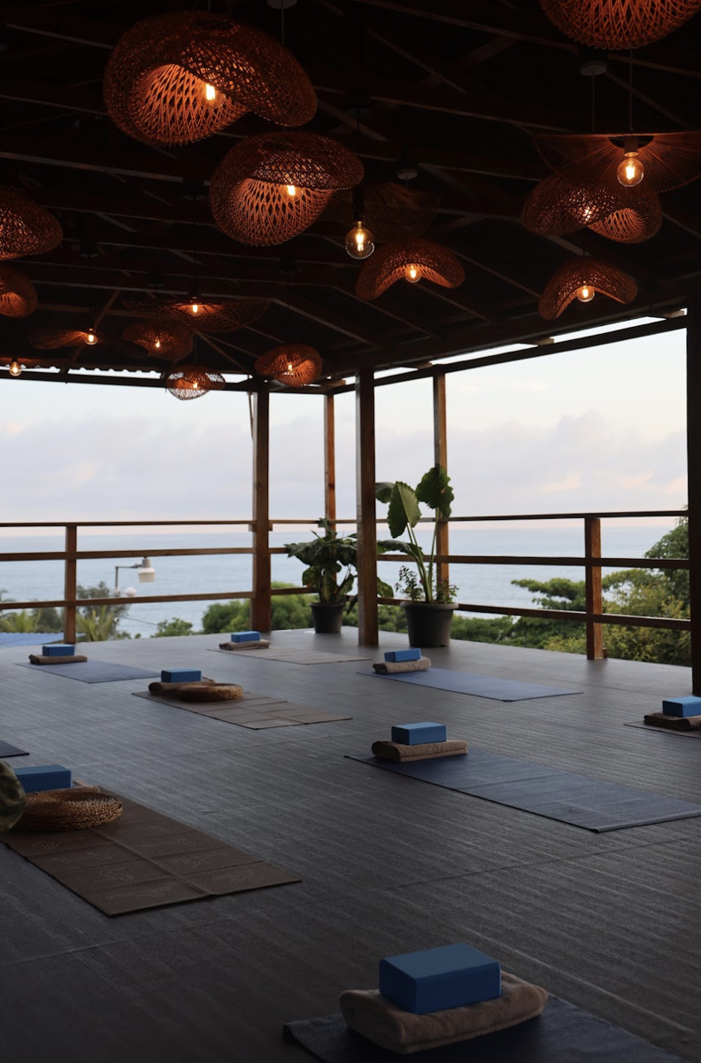 Yoga shala at twilight