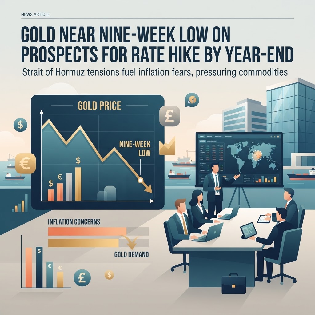 Gold Near Nine-Week Low on Prospects for Rate Hike by Year-End