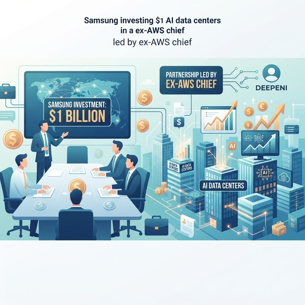 Samsung Bets $1 Billion on AI Data Centers From Ex-AWS Chief