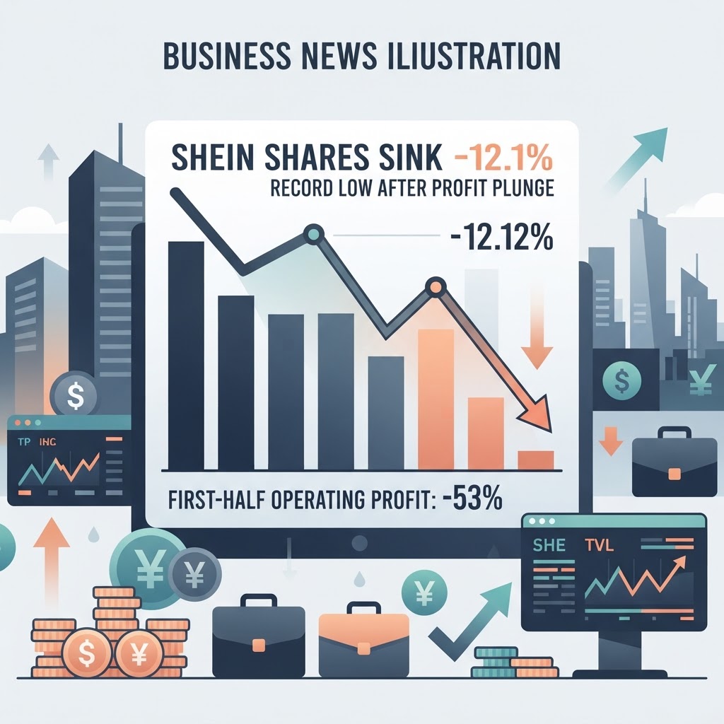 Shein Shares Sink 12% to Record Low After Profit Plunge