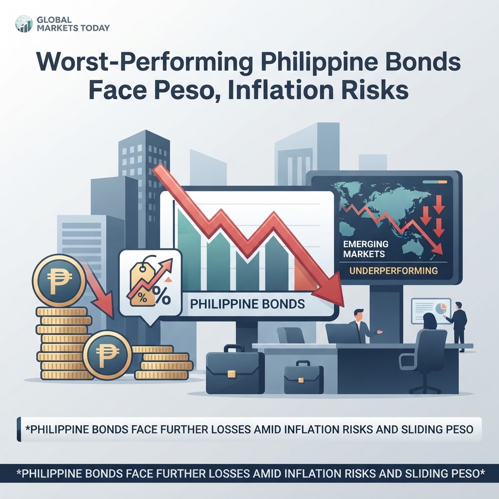 Worst-Performing Philippine Bonds Face Peso, Inflation Risks