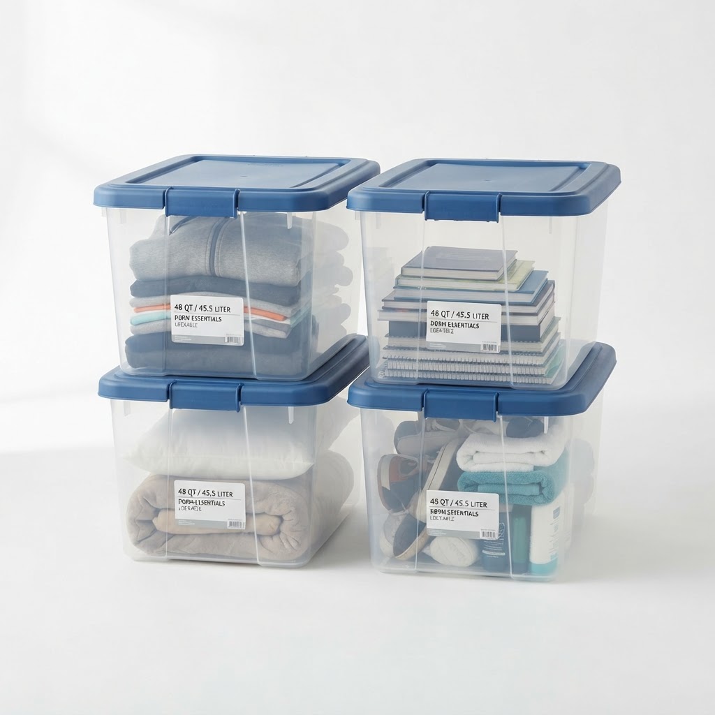 OlarHike 48QT Lockable Storage Bins (4-Pack)