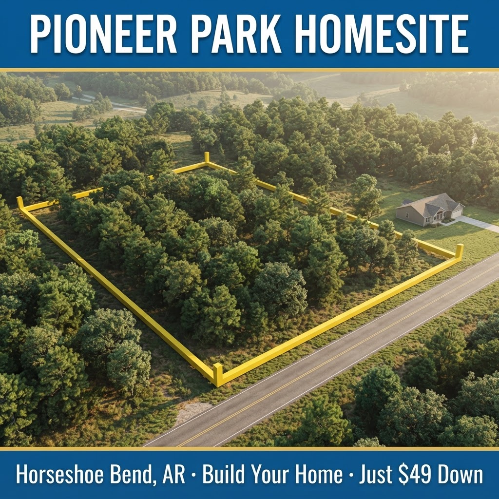 Build Your Ozark Home in Pioneer Park - Just $49 Down