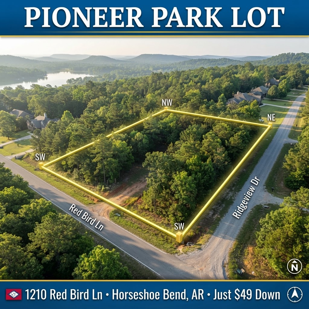 Quiet Pioneer Park Homesite Near the Lake - Just $49 Down