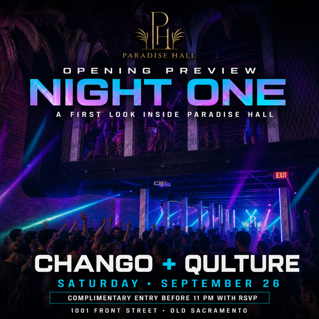 Paradise Hall Night One opening preview flyer