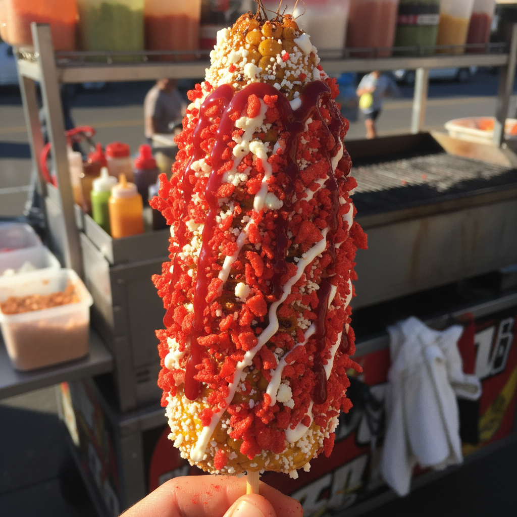 Authentic Mexican street elote option 3 by La Palmita catering