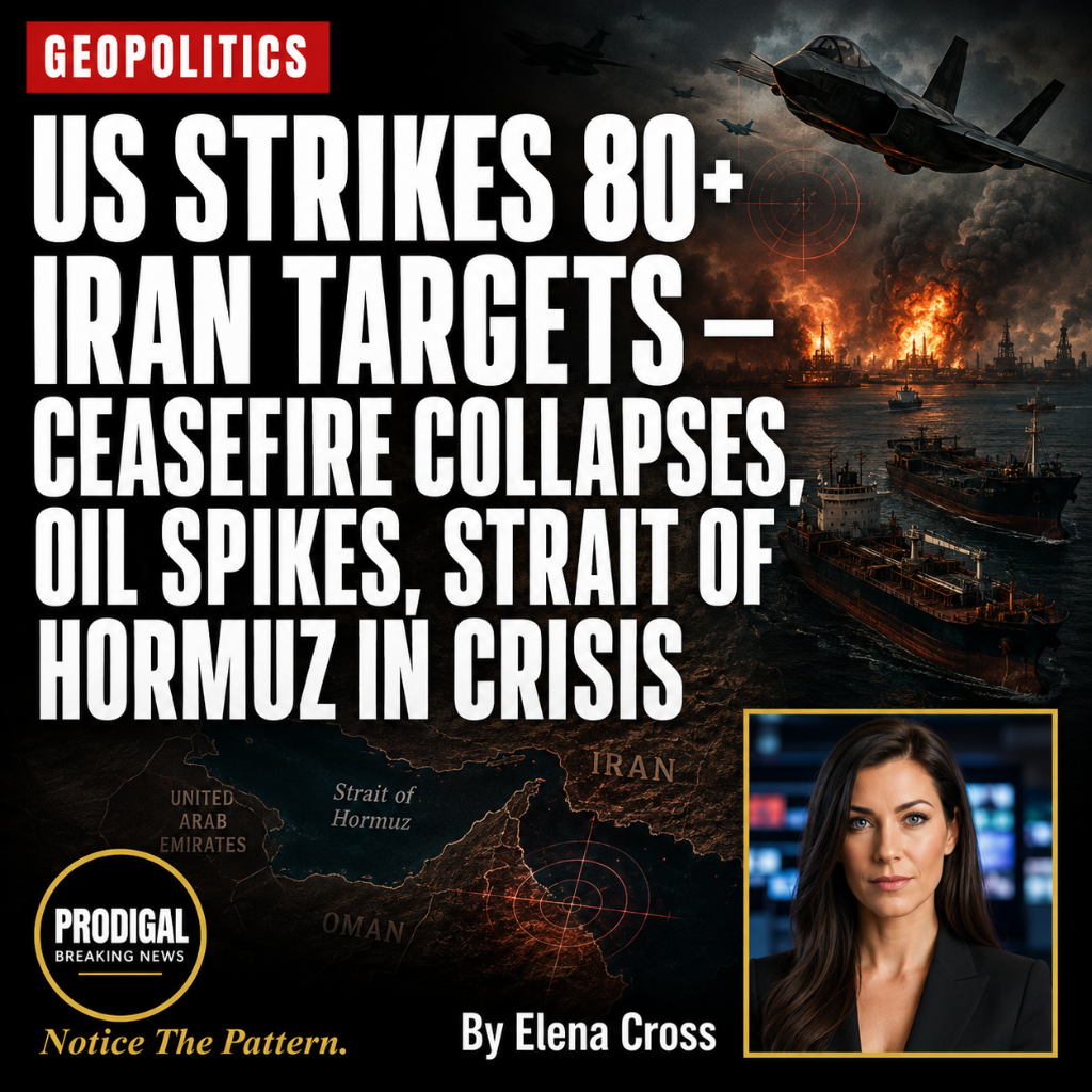 US STRIKES 80+ IRANIAN TARGETS — CEASEFIRE COLLAPSES AFTER 20 DAYS AS TRUMP DECLARES DEAL "OVER" FROM NATO SUMMIT