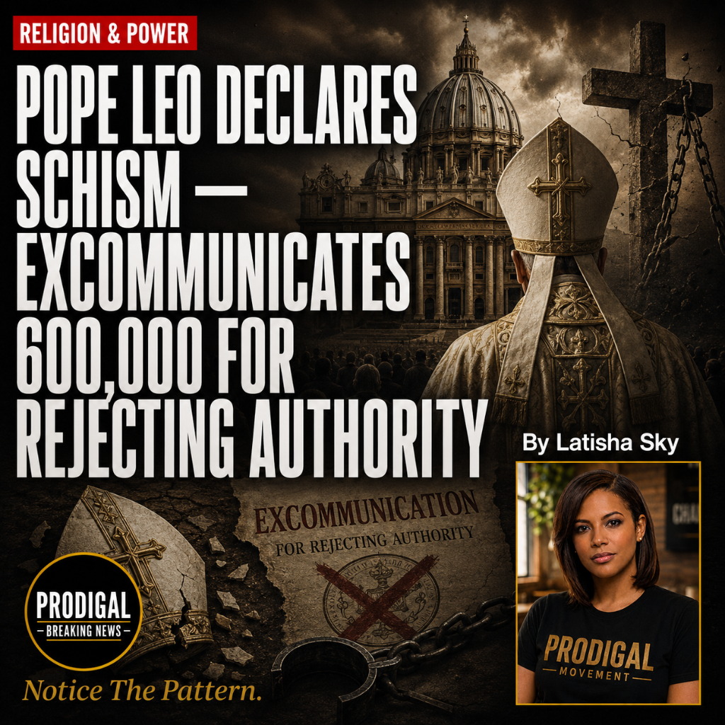 POPE LEO XIV DECLARES SCHISM — EXCOMMUNICATES 600,000 CATHOLICS FOR REJECTING VATICAN AUTHORITY, INVALIDATES SACRAMENTS, SHOWS HOW INSTITUTIONS RESPOND TO DISSENT
