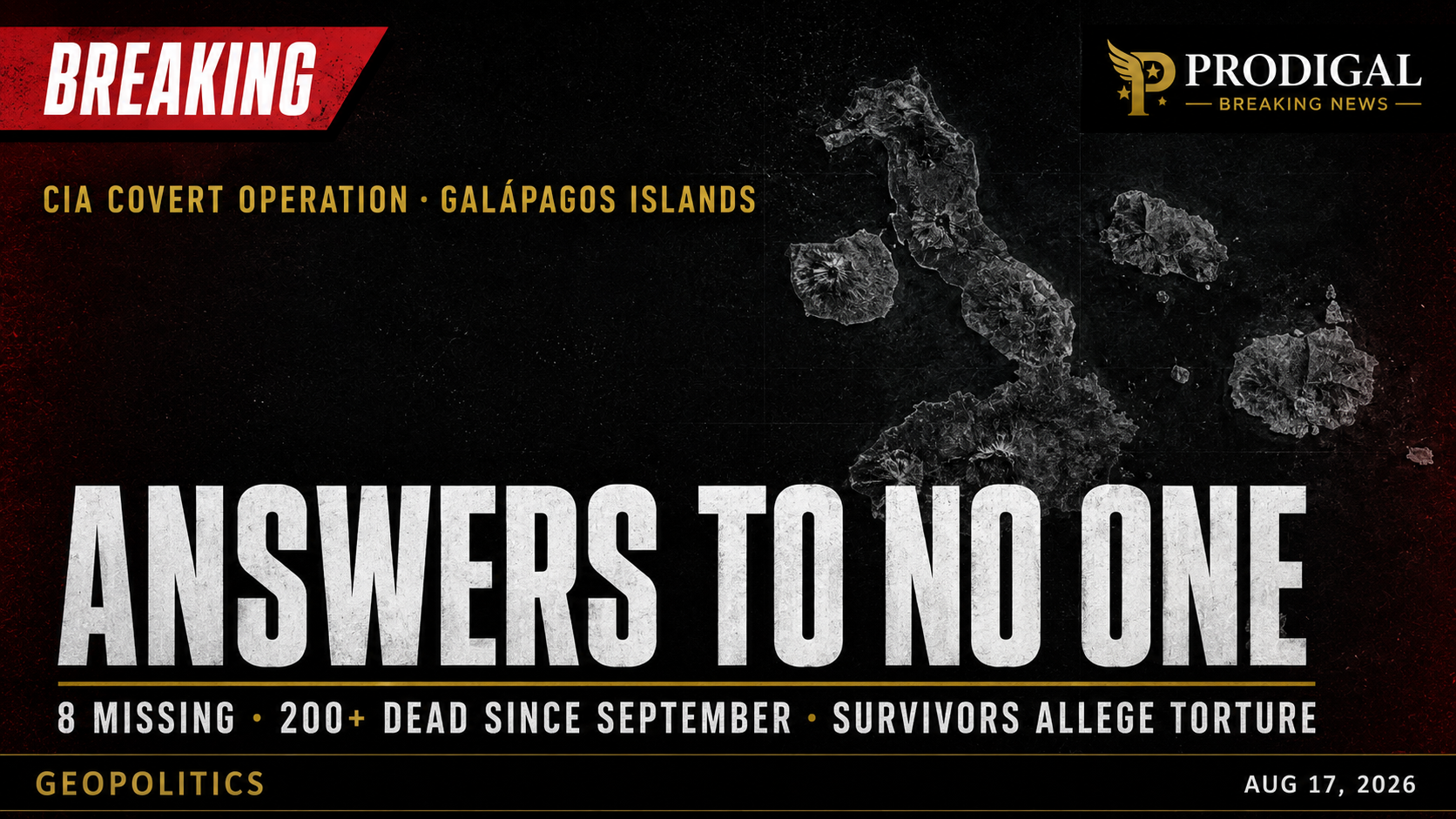 THE GALÁPAGOS STRIKES: WHEN INSTITUTIONS KILL IN SECRET AND ANSWER TO NO ONE